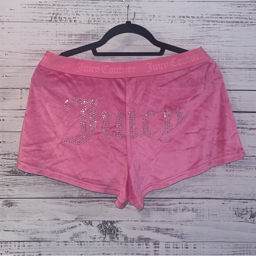 Juicy Couture Bling Velour Shorts